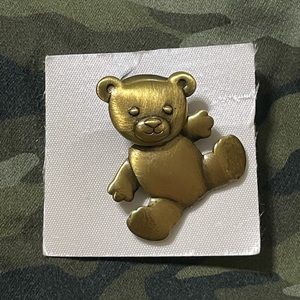 Vintage teddy bear pin